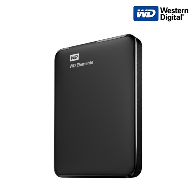 Disco duro externo Western Digital de 1 TB, USB 3.0, negro.